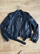 Women's Leather Jacket  MANGO