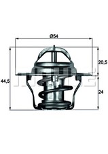 Engine Thermostat MAHLE Fits