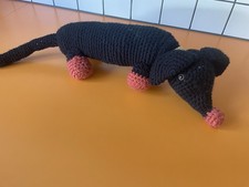 Crochet Sausage Dog Soft Toy