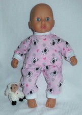 Dolly Togs Dalmation Pyjamas Fit 1st Baby Annabell 13-14"(33-36)  Baby Doll 2138