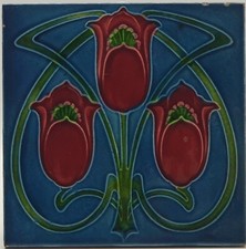 Antique Fireplace Tile Moulded