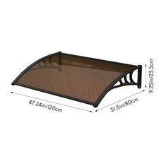 Door Canopy Window Platform Awning Tinted Rain Shed Panel Board Plate Shelter UK