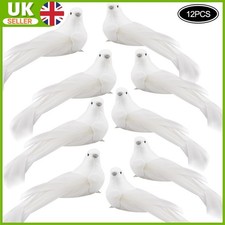 12PCS Clip On Christmas Dove