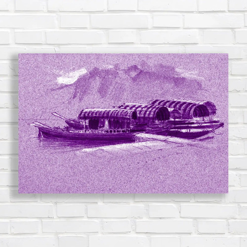 Wooden barges calm waters - barges,