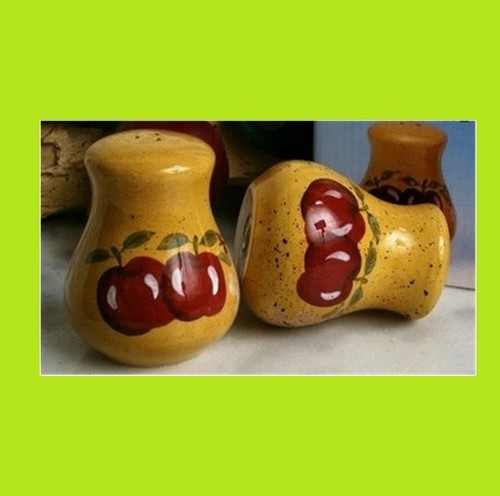 Porcelain apple salt - apple,