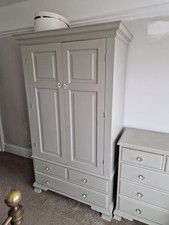 Double Wardrobe Wood Pine