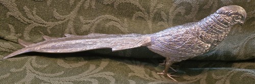 Vintage silver plated pheasant - vintage,