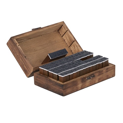 70pcs wooden box rubber - wooden, stamps