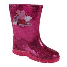 GIRLS INFANT PINK SNOW THINSULATED BOOTS MUCKER WELLINGTONS FUR KIDS SHOES UK SZ