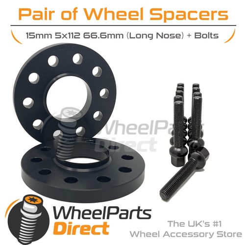 Wheel spacers bolts 15mm - wheel, (2)