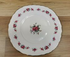 Vintage Queen Anne Pink Roses 9.5" Bone China Cake Plate Ridgeway Potteries 8764
