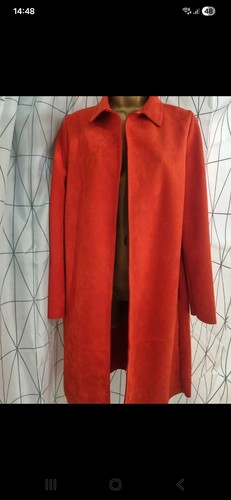 Womens zara suede long jacket - suede,