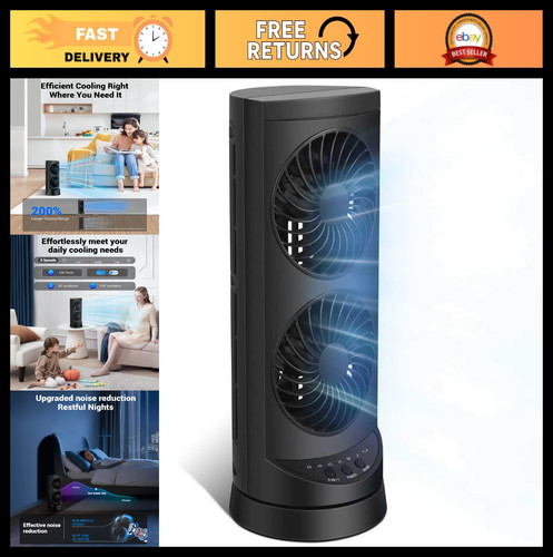 Quiet personal tower fan - quiet,