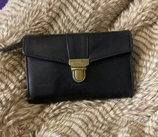 Fat Face Ladies Black Leather