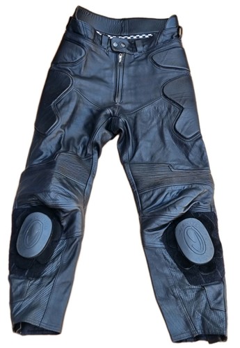 Richa black leather biker - leather,