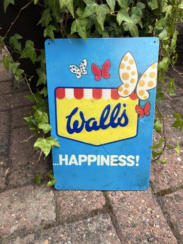 Walls ice cream steel sign - walls,