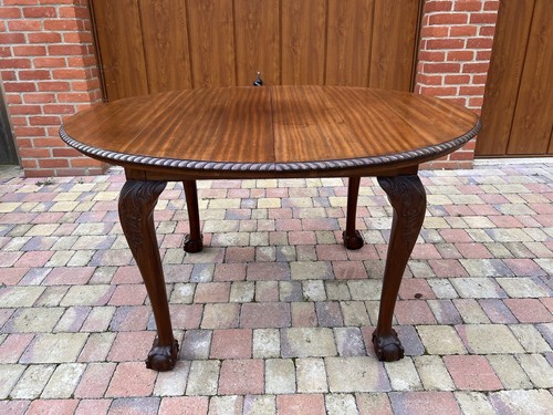 Mahogany dining table with - dining,
