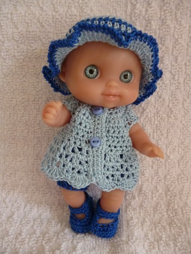 Hand crochet set for - , 5"