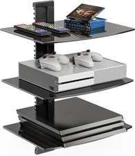 3 Floating Shelf TV Stand Wall Mount Console Entertainment Media DVD Streamer N