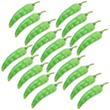  20 Pcs Simulated Pepper Model Mini Artificial Peppers Simulation
