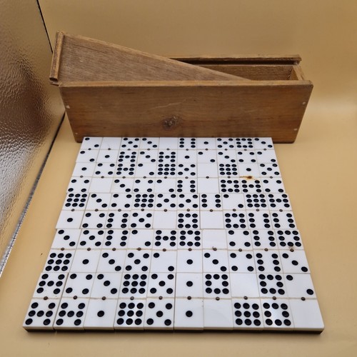 Vintage domino set - vintage,