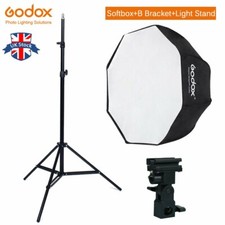Godox 80cm Octagon Umbrella Softbox Light stand umbrella Hot shoe bracket kit