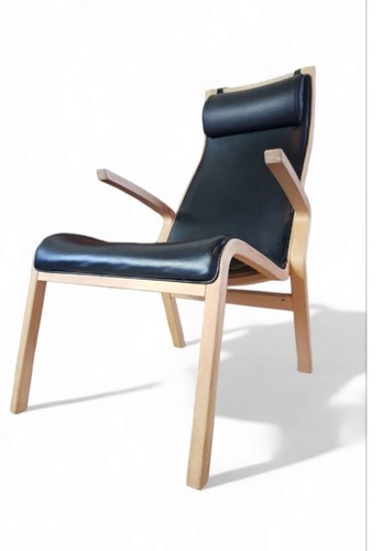 Mid century leather - century, armchair
