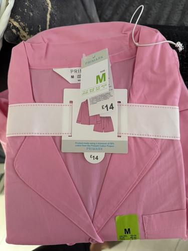 Primark pink cotton woven - pink,