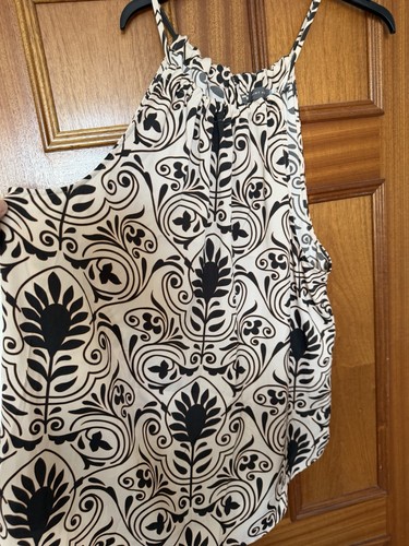 Mint velvet cream black print - cream,