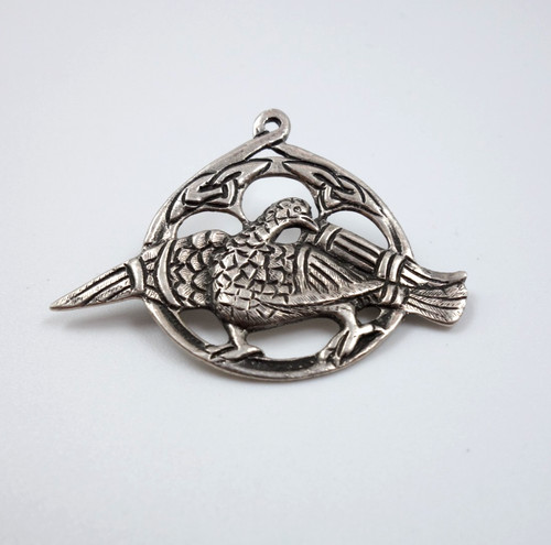 Vintage celtic silver bird - ch,