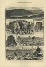 The Ben Nevis summit observatory. Lake hut Thermometer Rain-gauge Wragge 1883