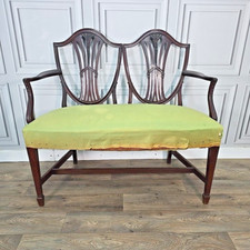 Antique Mahogany Double Chair