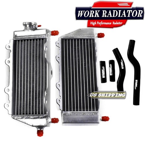 Aluminum radiator black - aluminum, hose