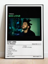 THE WEEKND - Kiss Land | Music Album Cover Print Poster | A4, A3, A2 & A1