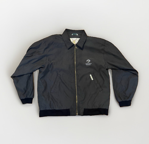 Men black full - zip, bomber