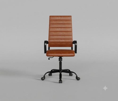Faux leather high - back, office