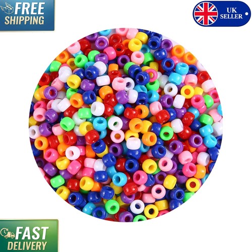 1000 multi colored pony beads - 1000, multi-colored