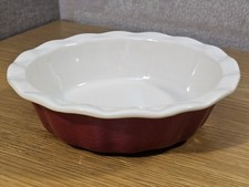 Good Cook Oven Fresh Stoneware 5.5" Round Individual Pie Dish Red