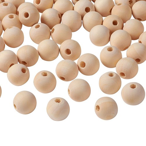 Large wooden beads 16mm - wooden,