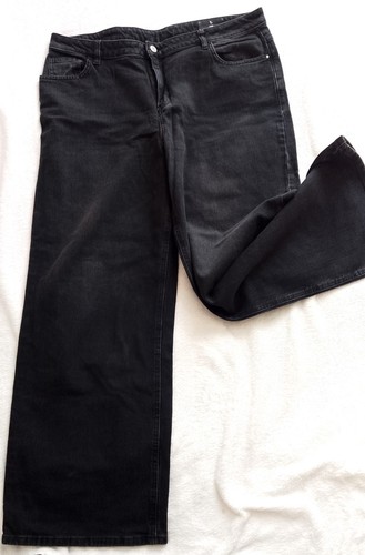Black denim wide - black, leg