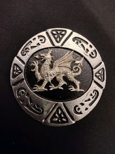 Ancient Celtic Welsh Dragon Pewter? Jo Mo Crafts Gwynedd Celt Circular Token