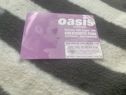 Oasis knebworth park postcard - park,