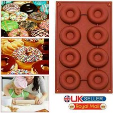 Silicone Donut Doughnut Muffin Soap Mould Ice Tray Baking Mold Cake Pan Maker UK