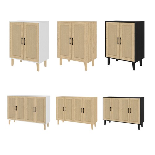 Buffet storage cabinet - storage, rattan