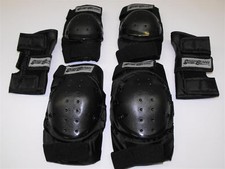 KNEEPAD & ELBOW PAD+WRIST GUARD SET STREET BLADES SCOOTERS BIKES BMX IDEAL GIFT