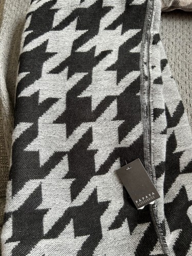 Ladies scarf grey black - ladies,