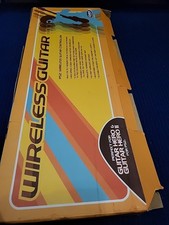 Guitar Hero Wireless Guitar for PlayStation PS2Black No Dongle Strap Untested