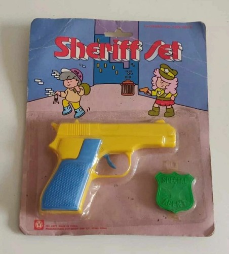 Vintage sheriff set with gun - sheriff,
