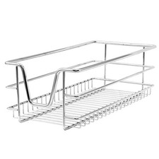 2x 300mm Sliding Wire Cabinet Kitchen Storage Baskets Larder Pull Out Organizers