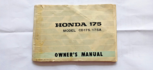 Honda 175 owners manual and - 175,